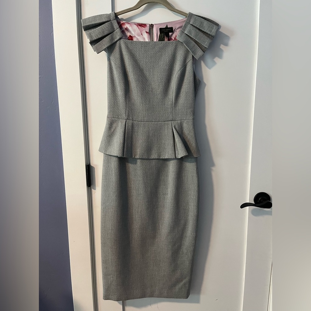 Ted Baker sleeveless midi pencil dress - like new!